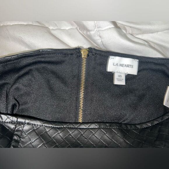 LA Hearts Faux Leather Textured Tube Top- size XS- PAC SUN - Picture 9 of 9